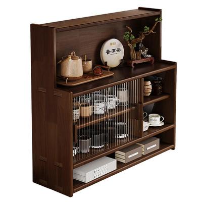 防尘杯架实木茶具收纳柜桌面多功能杯子茶杯水杯咖啡杯餐桌置物架
