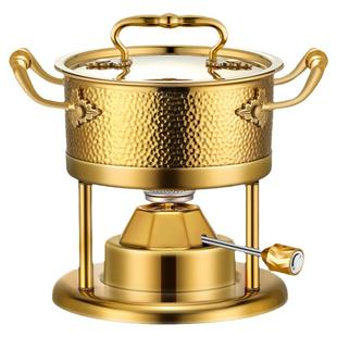 一人一锅充气火锅一位单人自助海鲜小火锅不锈钢小型瓦斯炉家用