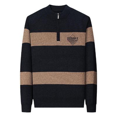 皮尔卡丹冬季中年男士纯羊毛衫男