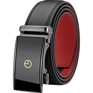 金利来皮带男本命年属马腰带真皮裤带新款男士结婚头层牛皮红腰带