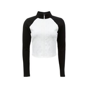 vq区绫致Vero Moda上衣女25春夏H版型印花小立领拼色插肩袖短外套