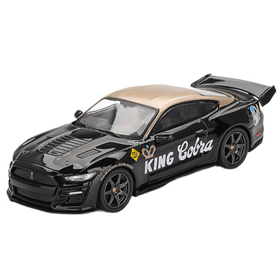 驰誉模型 MINIGT 1:64 #1130 谢尔比GT500 黑金色 合金汽车模型