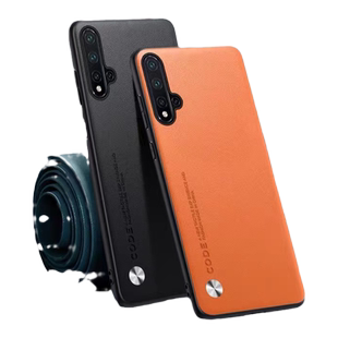 适用于华为P40手机壳P40Pro保护套新款素皮p40Pro+全包防摔复古轻奢磨砂5G高级感商务男士皮质女时尚