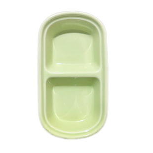 兔子陶瓷食盆加重宠物喂食器垂耳兔双碗饲料盒荷兰猪鹦鹉哈根鸟笼