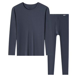 SCHIESSER舒雅男士舒美棉3A抑菌抗菌秋衣秋裤保暖内衣套装23918W