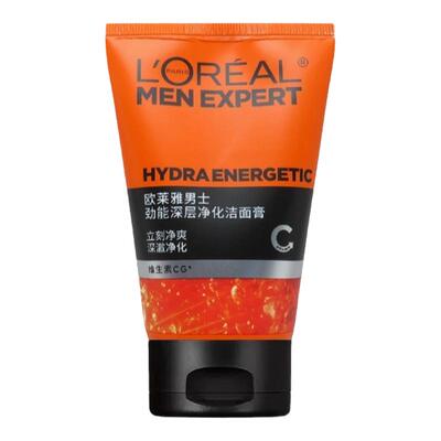 欧莱雅男士洗面奶劲能深层净化