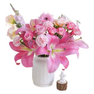 包月每周鲜花花束玫瑰百合向日葵花室内混搭插花顺丰云南基地直发