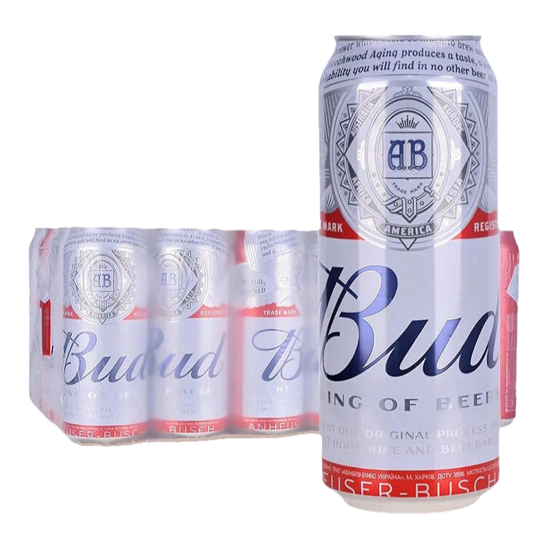 【进口】Budweiser啤酒500ml