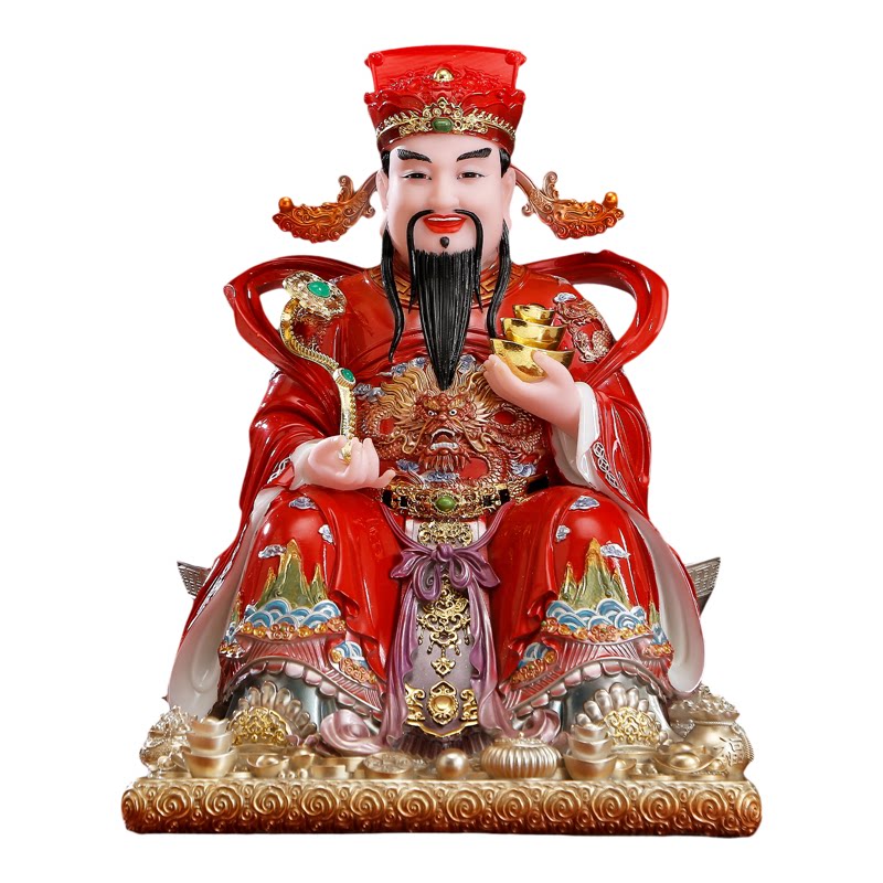 新款如意财神爷佛像摆件招财店铺