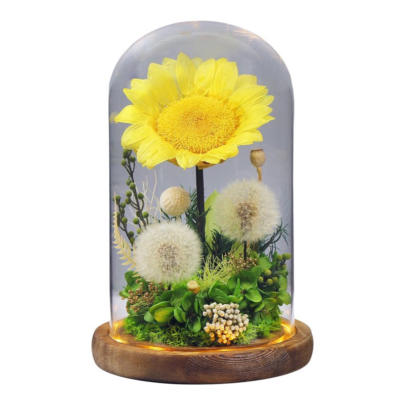 向日葵永生花礼盒教师节礼物