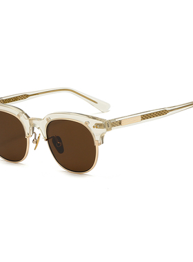 余文乐联名MDNS同款半框太阳镜半框板材茶色墨镜男款近视可配度数