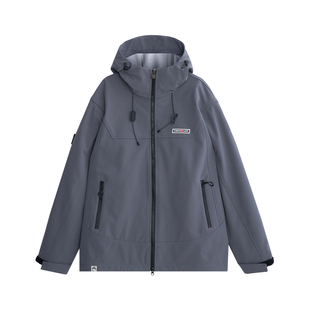 HEA x i.t:CHOCOOLATE联名新款国潮连帽风衣夹克外套男女情侣秋冬