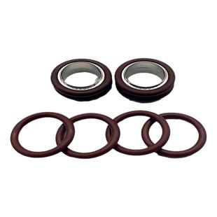 KF氟胶密封圈+真空卡箍支架304铝中心支架KF10/16/25/40/50氟胶圈