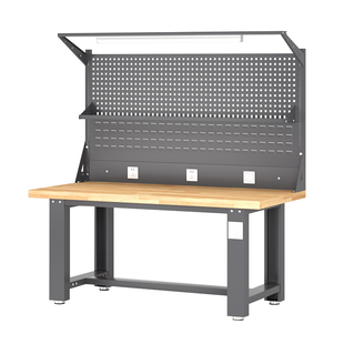 重型实木工作台钳工台操作台工厂车间学校实验室维修工具打包桌子