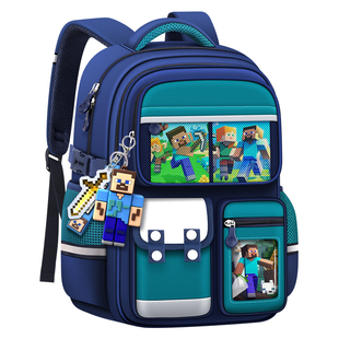 2025新款减负护脊儿童书包男孩一到三到六年级男童小学生双肩包