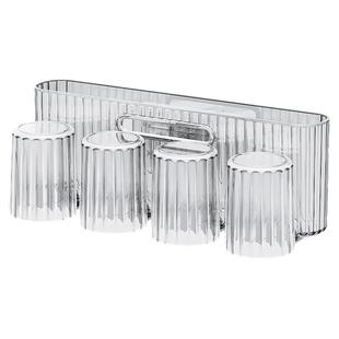 吸盘牙刷置物架架子电动刷牙杯子壁挂式免打孔漱口杯家庭一家四口