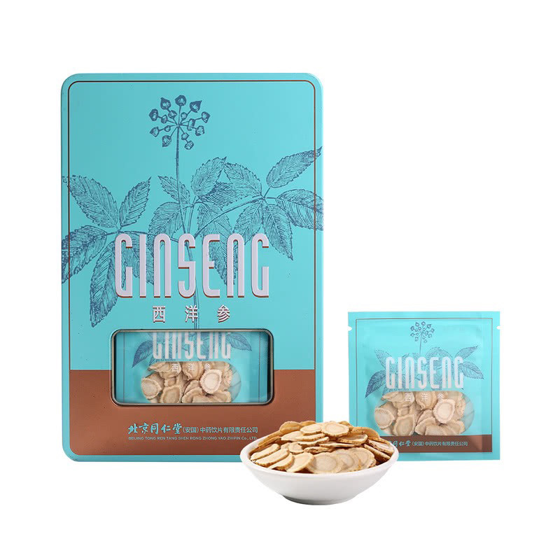 山姆代购西洋参60g(5g*12)独立包装泡茶养生滋补煲汤送礼人参片