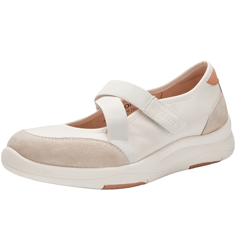 商场同款百田森真皮单鞋女2025新款增高厚底玛丽珍鞋女运动休闲鞋