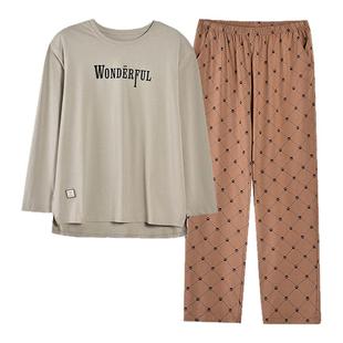 乌拉拉公主纯棉情侣睡衣女春秋季长袖裤2025年新款男士家居服套装