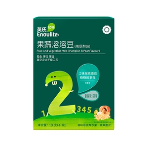 英氏果蔬溶溶豆入口易化儿童小星星小零食果蔬原液英式旗舰店同款
