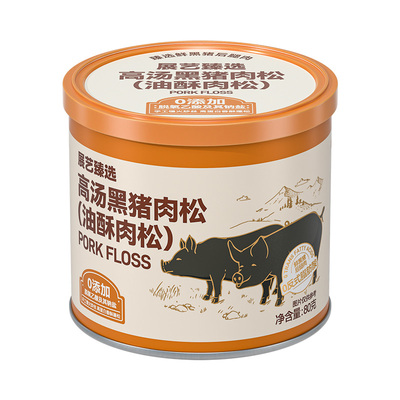 展艺臻选高汤黑猪肉松面包拌饭团寿司烘焙专用家用儿童添加旗舰店