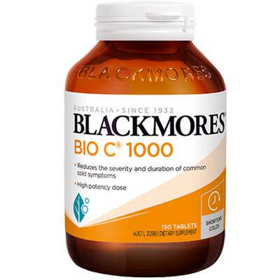 【自营】BLACKMORES澳佳宝活性VC1000mg150片高含量维生素C 澳洲