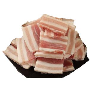 冷冻新鲜猪肉片 猪五花肉片肉丁肉丝 带皮五花肉片20斤 原切肉片