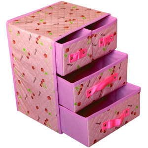 多层宝宝收纳箱抽屉式整理箱子装衣物归纳盒布艺床柜收拾箱小号