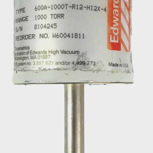 Edwards W60041811 Barocel Pressure Sensor 600AB 1000 Torr Wo