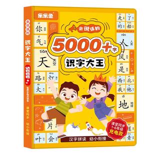 会说话的5000字识字大王手指点读发声书识字书儿童学习汉字3600幼儿认字早教有声趣味看图卡片3000学前幼儿园宝宝认知启蒙教材读物