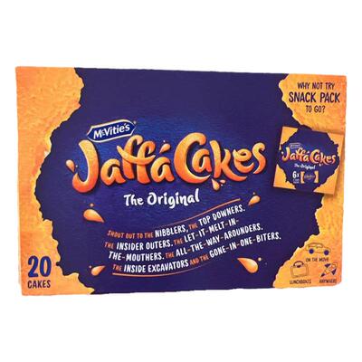 现货 英国Mcvitie's Jaffa Cakes麦维他橙味夹心巧克力蛋糕片
