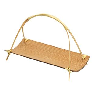 日式竹制茶则赏茶荷手工醒茶茶匙茶勺银制茶拨两件套功夫茶具配件