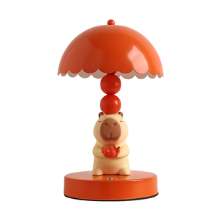 贝汉美卡皮巴拉台灯女生生日床头灯摆件乔迁暖房实用新婚结婚礼物