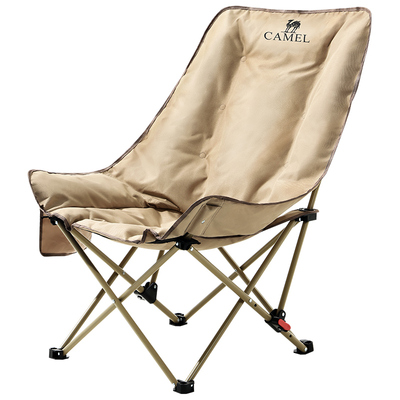 骆驼躺椅户外露营折叠椅月亮椅
