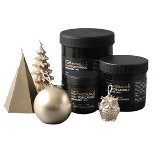 CANDLE.LAB | 蜡烛用浸涂金属漆金色银色玫瑰金色表面上色滴蘸漆