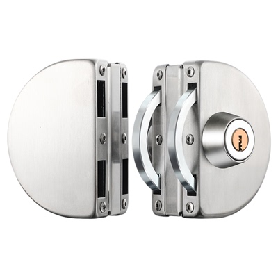 劲本玻璃门锁免开孔防盗锁具