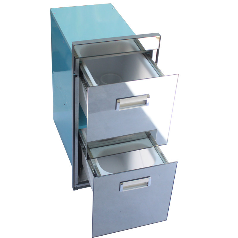 不锈钢厨房橱柜抽屉双层面粉米箱米柜防虫防霉防虫多功能双用