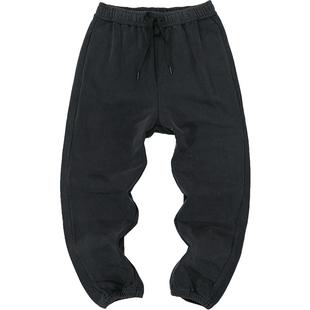 2025秋冬男款卫裤男直筒束脚裤百搭运动裤潮流宽松休闲九分裤子男