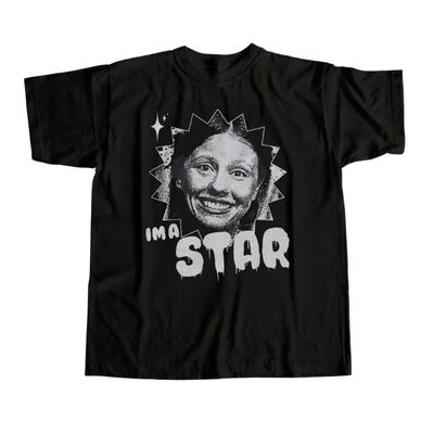 复古纯棉宽松恐怖电影短袖T恤