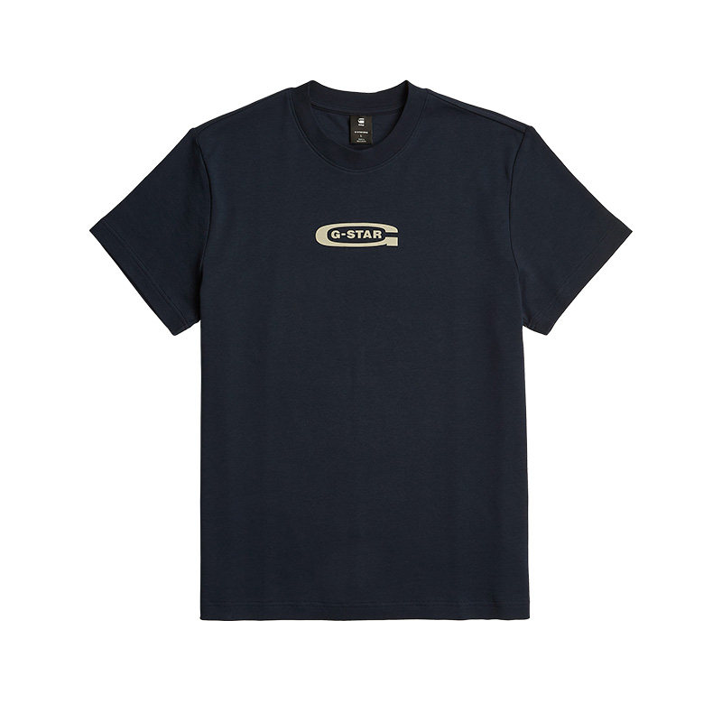 G-STAR RAW舒适弹力短袖25夏新品男士圆领字母logo时尚T恤D25967