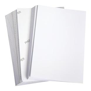 背胶相纸A4不干胶相纸5寸6寸A3A5大头贴相片纸135克喷墨高光哑面A6自粘照片打印纸防水RC带背胶可贴铜版纸