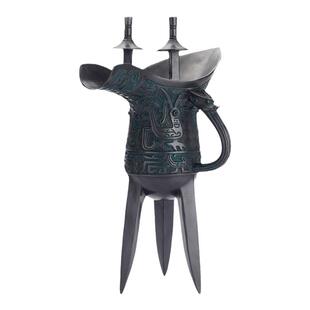 铜爵杯酒樽摆件工艺品仿古青铜器龙爵杯凤爵杯装饰摆件结婚礼品