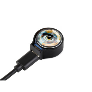 微雪ESP32-C3开发板0.71寸LCD液晶显示圆屏 AI电子眼睛 wifi/蓝牙