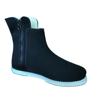 老北京棉鞋男冬季保暖官靴拉锁手工千层底礼服呢纯羊毛毡靴子男