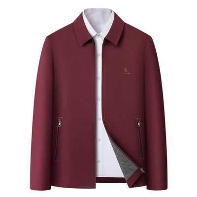 梦特娇防泼水翻领宴会婚礼夹克衫