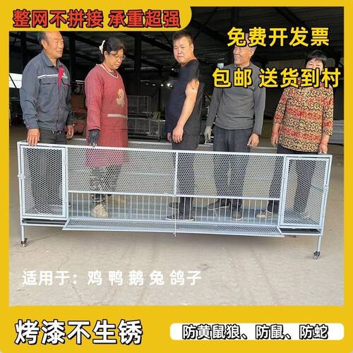 尖顶养殖笼鸡鸭鹅笼遮雨棚防黄鼠狼蛇加密加厚鸡笼棚养鸡笼子家用