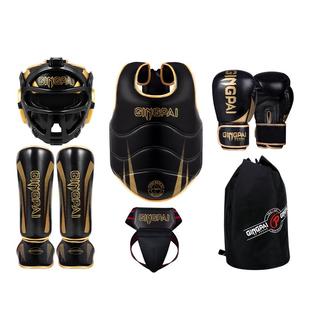 儿童搏击护具全套男女小孩散打面罩拳击头盔护裆腿胸成人泰拳专业