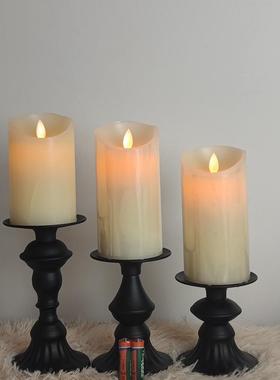 北欧烛台浮雕香薰蜡烛杯创意新款婚庆道具烛台装饰摆件复古怀旧