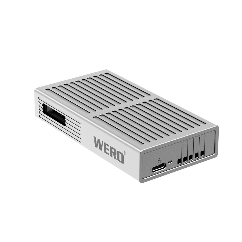 WERO雷电3固态m.2硬盘盒移动外接盒40Gbps兼容雷电3/4/5读卡器版