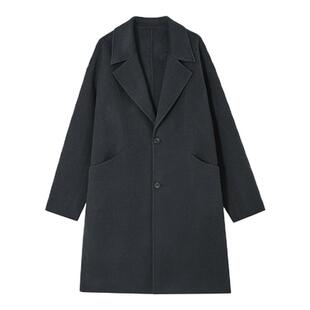 伯爵卓尔outlet奥莱店秋冬全羊毛双面大衣男中长款高级感呢子外套